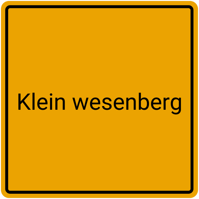 Meldebestätigung Klein Wesenberg